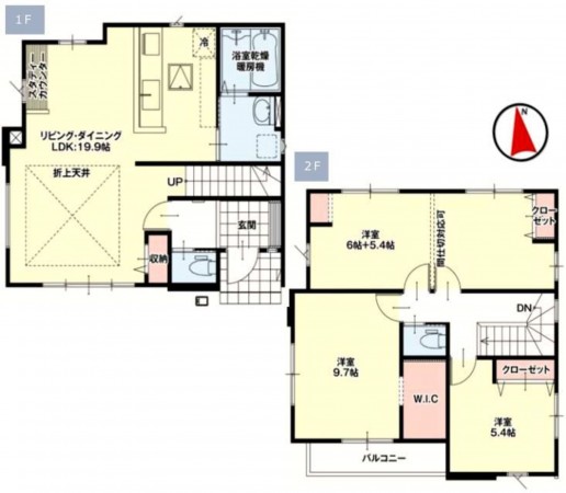 仙台市若林区、新築一戸建ての画像です