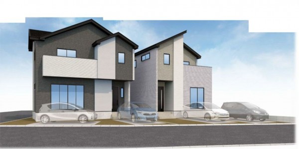 仙台市若林区、新築一戸建ての画像です