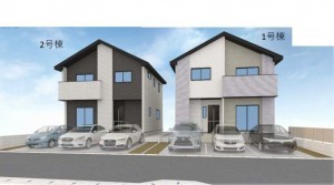 仙台市若林区、新築一戸建ての画像です