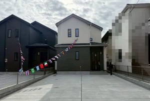 仙台市若林区、新築一戸建ての間取り画像です