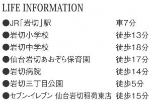 仙台市宮城野区岩切、新築一戸建ての画像です
