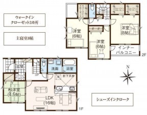 仙台市宮城野区、新築一戸建ての画像です