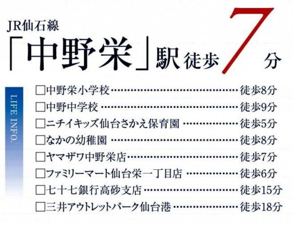 仙台市宮城野区、新築一戸建ての画像です