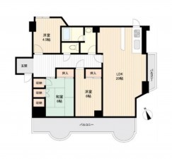 仙台市青葉区、収益物件/マンションの間取り画像です