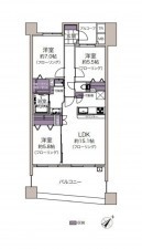 仙台市泉区八乙女中央、マンションの間取り画像です