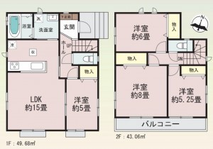 仙台市泉区松陵、新築一戸建ての画像です