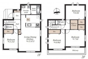 仙台市泉区松陵、新築一戸建ての画像です