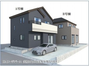 仙台市泉区松陵、新築一戸建ての画像です