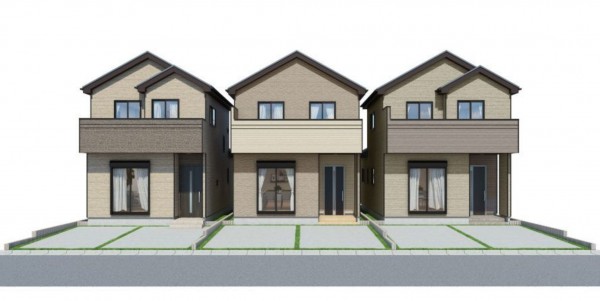 仙台市太白区、新築一戸建ての間取り画像です