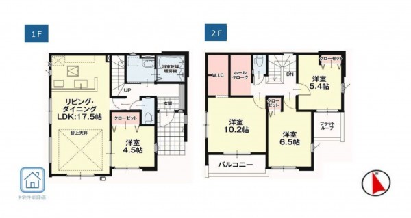 仙台市太白区、新築一戸建ての間取り画像です