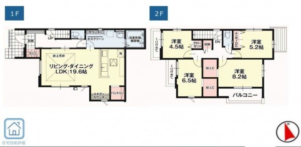 仙台市太白区、新築一戸建ての間取り画像です