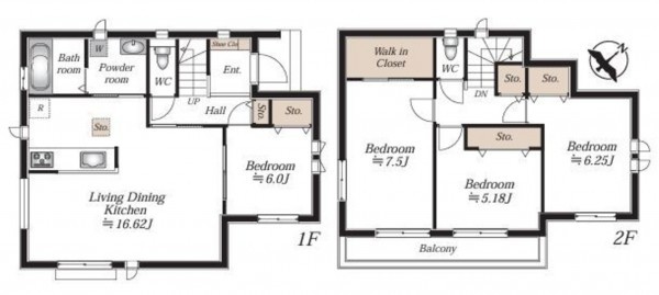 仙台市宮城野区鶴ケ谷、新築一戸建ての画像です