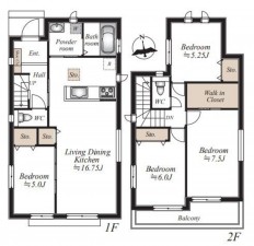 仙台市若林区、新築一戸建ての画像です