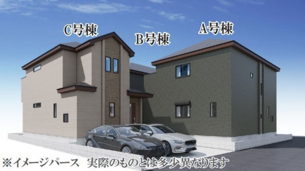 仙台市若林区、新築一戸建ての画像です