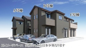 仙台市若林区、新築一戸建ての画像です