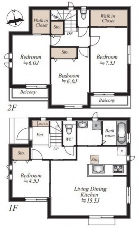 仙台市若林区、新築一戸建ての画像です