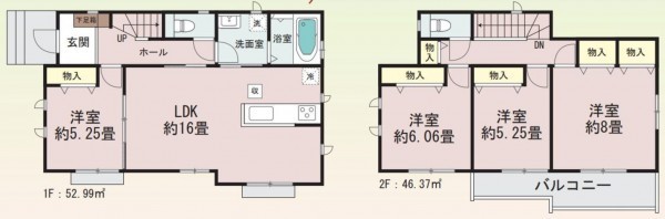仙台市泉区高森、新築一戸建ての画像です