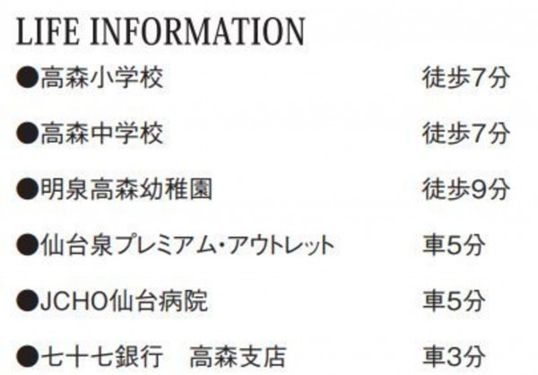 仙台市泉区高森、新築一戸建ての画像です