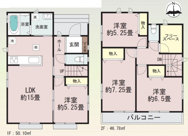 仙台市宮城野区東仙台、新築一戸建ての画像です