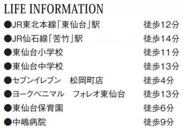 仙台市宮城野区東仙台、新築一戸建ての画像です