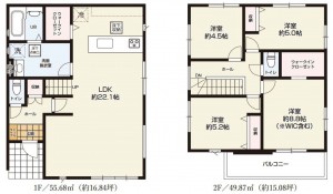 仙台市若林区、新築一戸建ての画像です