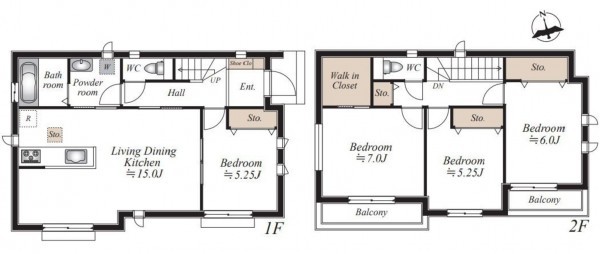 仙台市若林区、新築一戸建ての画像です