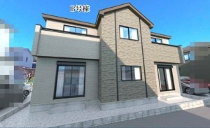 仙台市太白区、新築一戸建ての間取り画像です