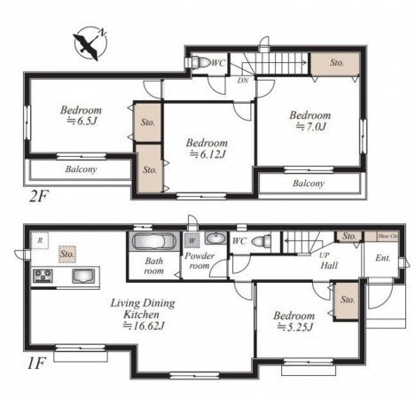 仙台市太白区、新築一戸建ての画像です