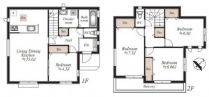 仙台市太白区、新築一戸建ての画像です