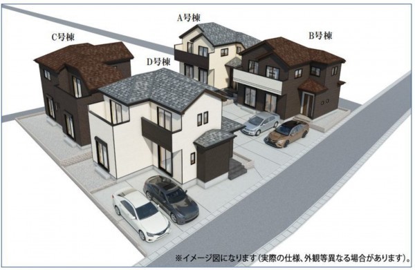 仙台市太白区、新築一戸建ての画像です