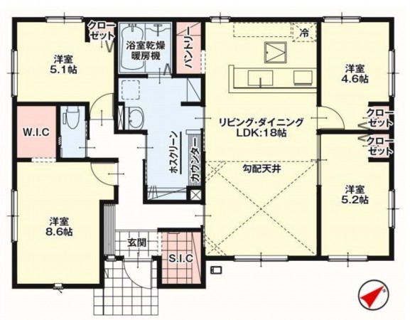 仙台市泉区長命ケ丘、新築一戸建ての画像です