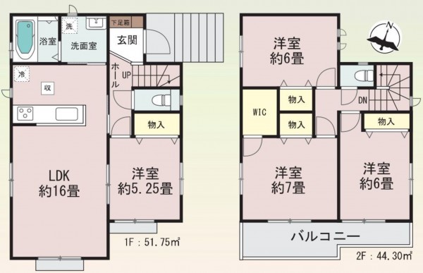 仙台市泉区長命ケ丘、新築一戸建ての画像です