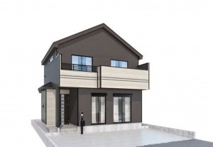 仙台市青葉区貝ケ森、新築一戸建ての間取り画像です