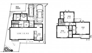 仙台市若林区、新築一戸建ての画像です