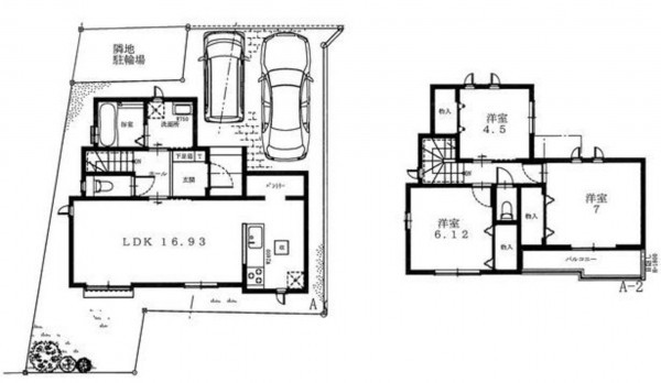 仙台市若林区、新築一戸建ての画像です