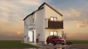 仙台市太白区、新築一戸建ての間取り画像です