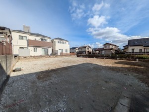 仙台市太白区、新築一戸建ての外観画像です