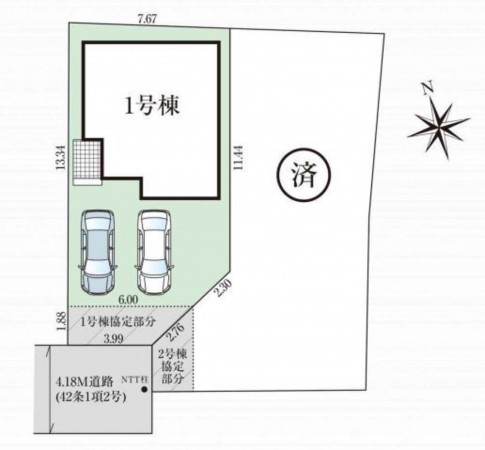 仙台市太白区、新築一戸建ての画像です