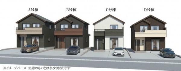 仙台市太白区、新築一戸建ての画像です
