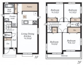 仙台市太白区、新築一戸建ての画像です