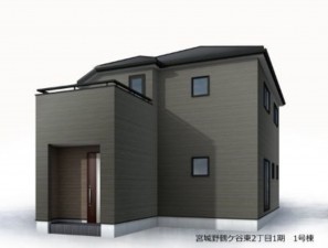 仙台市宮城野区鶴ケ谷東、新築一戸建ての間取り画像です