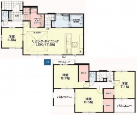仙台市青葉区西勝山、新築一戸建ての画像です