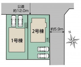 仙台市青葉区西勝山、新築一戸建ての画像です