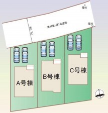 仙台市若林区、新築一戸建ての画像です