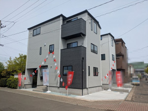 仙台市若林区、新築一戸建ての間取り画像です