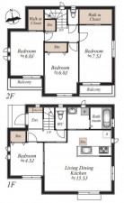 仙台市若林区、新築一戸建ての画像です