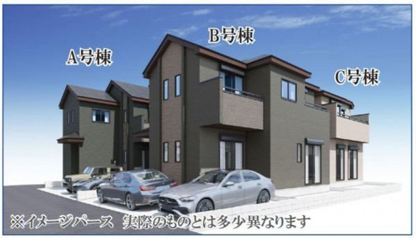 仙台市若林区、新築一戸建ての画像です