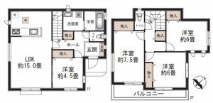 仙台市太白区、新築一戸建ての画像です
