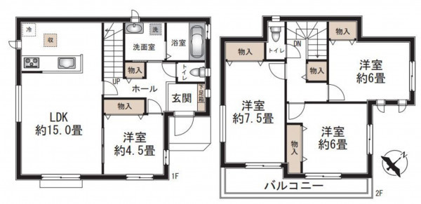 仙台市太白区、新築一戸建ての画像です