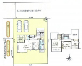 仙台市太白区、新築一戸建ての画像です